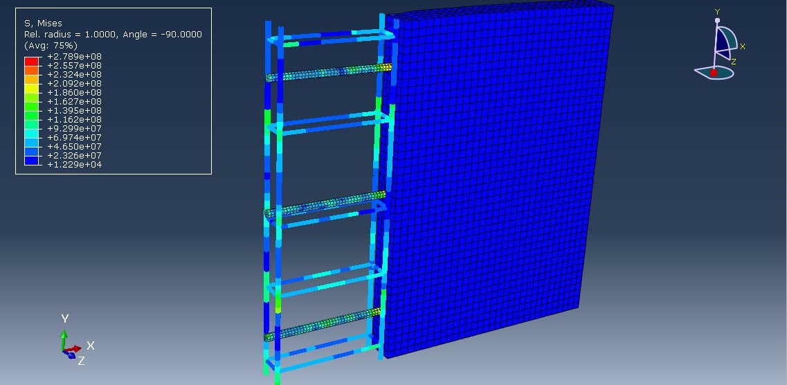 pull-out test of precast wall panels connection