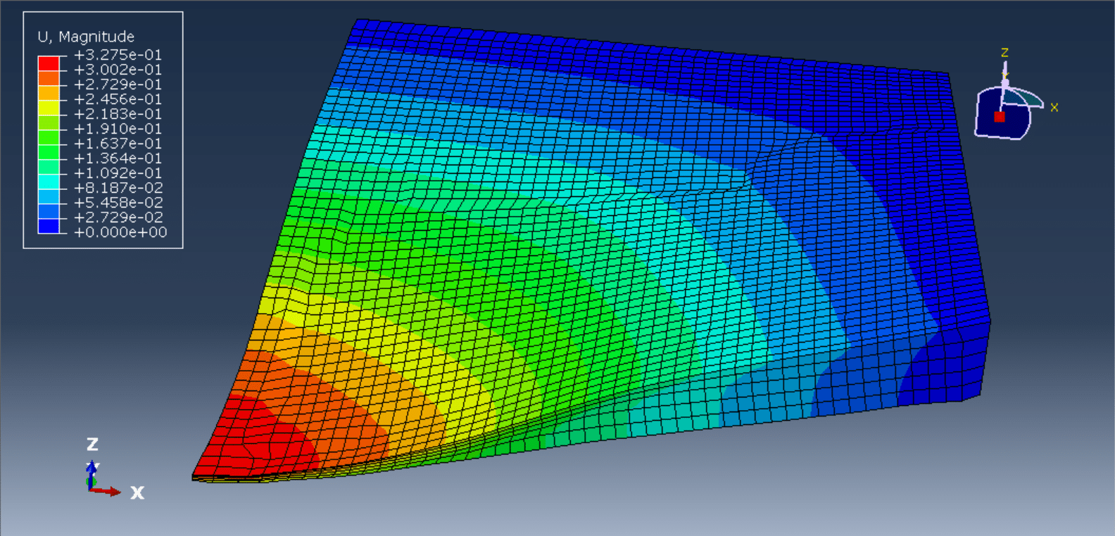 PET foam deformation blast analysis CFRP composite panel