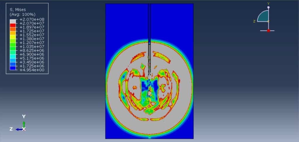 shock pressure analysis near blast hole Abaqus CEL tutorial