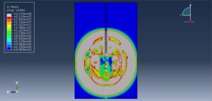 shock pressure analysis near blast hole Abaqus CEL tutorial