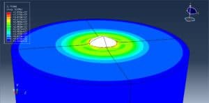 Cold spray analysis of an ABS particle with the CEL method