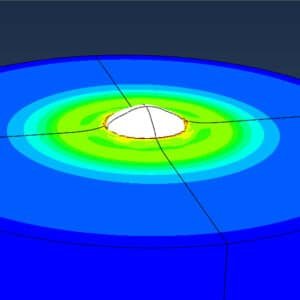 Cold spray analysis of an ABS particle with the CEL method
