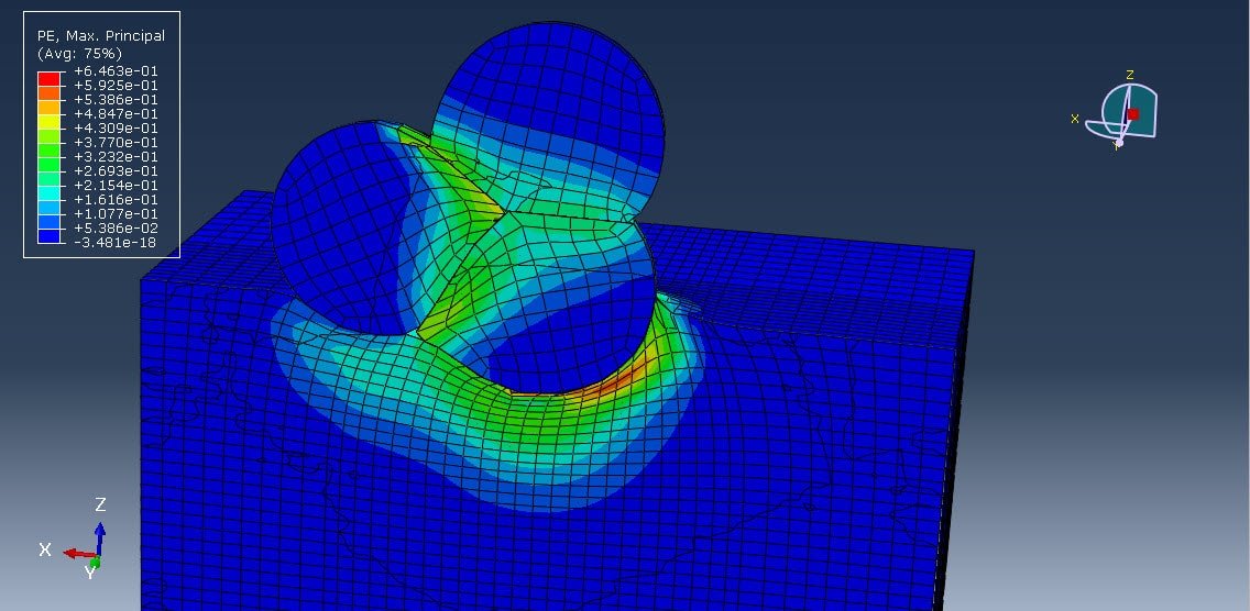 polyetheretherketone(PEEK) polymer simulation