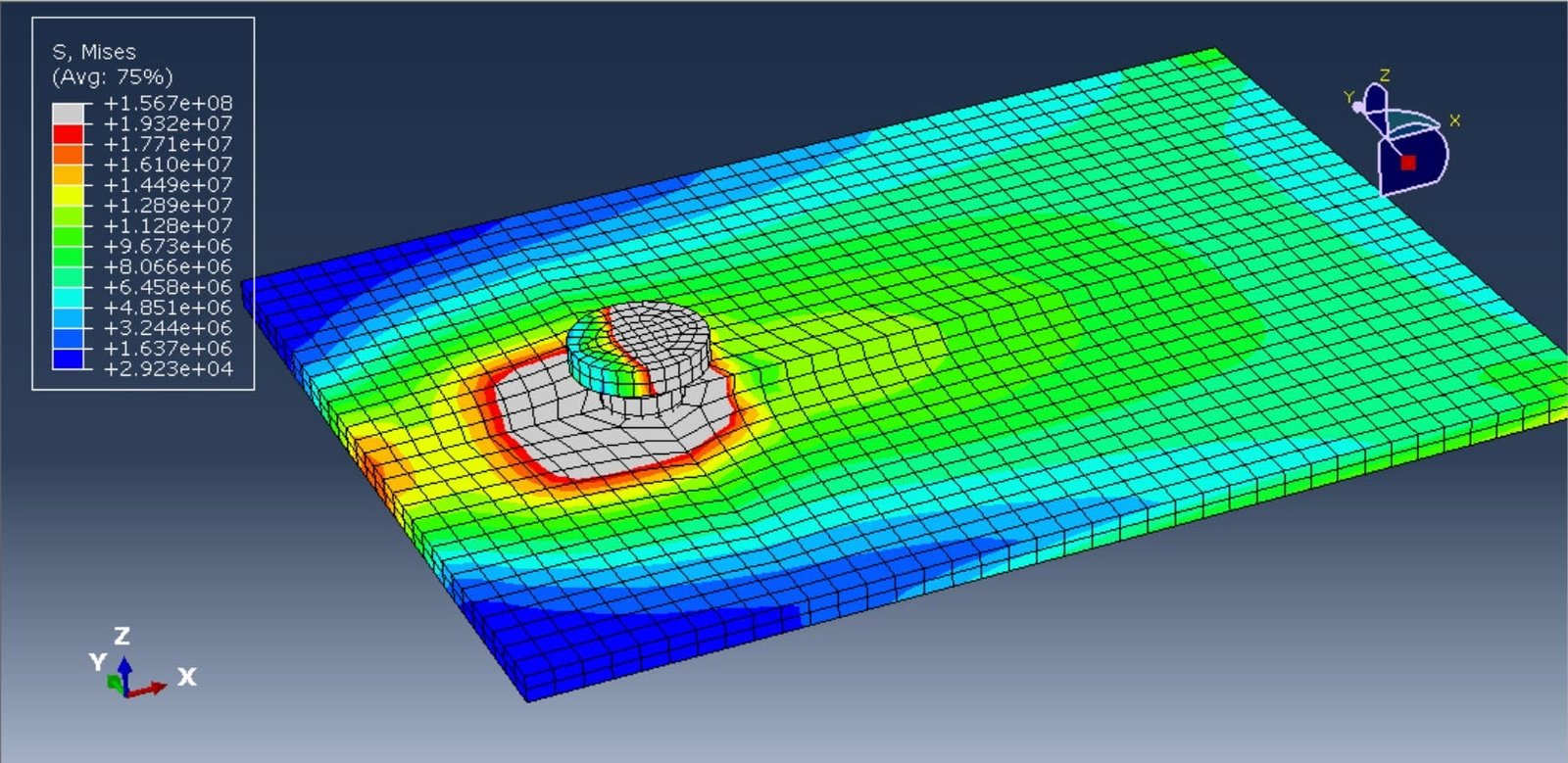 steel bolt simulation