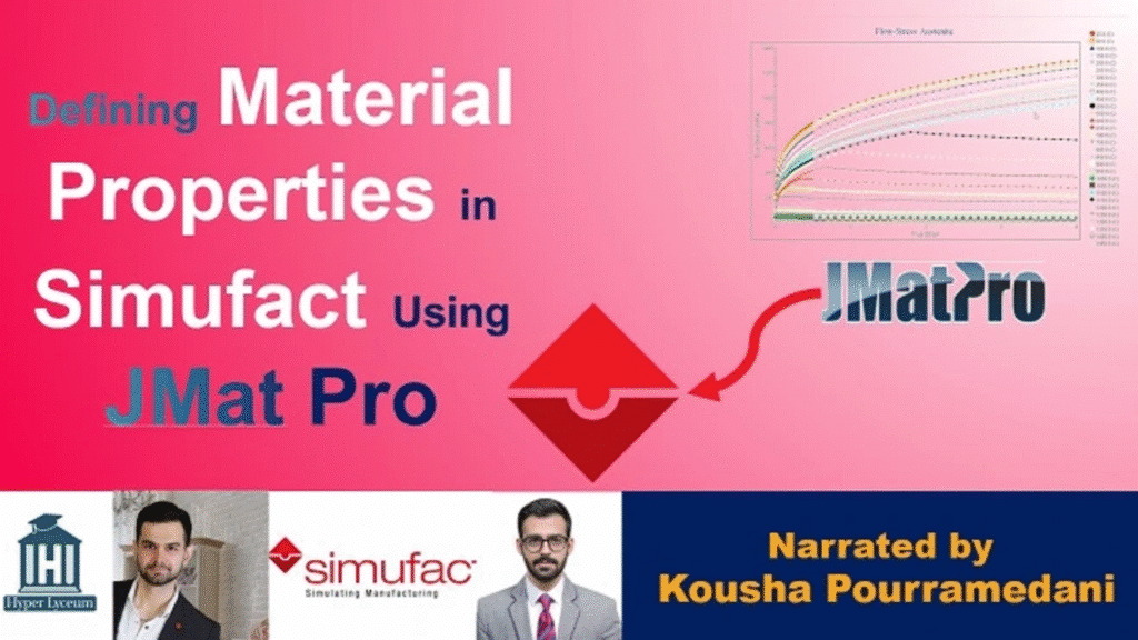 Simufact material definition interface showing plastic curve and thermal properties for welding simulation