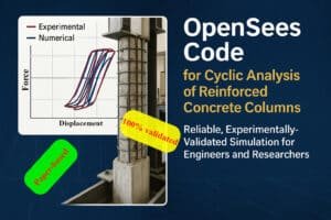 OpenSees code for concrete columns