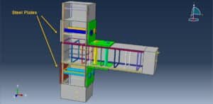 UHPC beam-column joint with steel angle