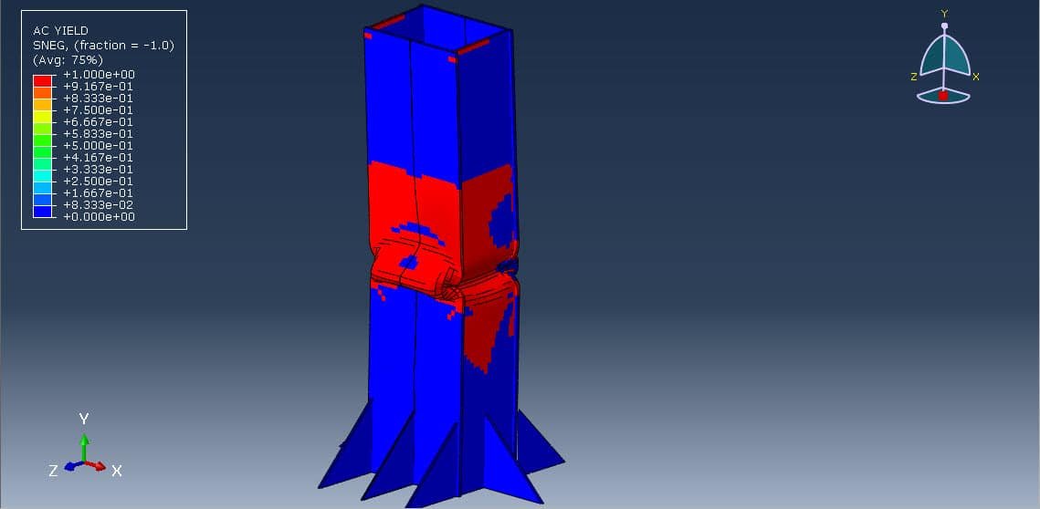 Cyclic Test Analysis of Concrete-Filled Steel Box Column-Validation Model