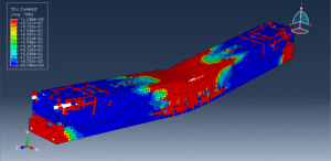 Analysis of a reinforced concrete beam with spiral GFRP bar under air blast load