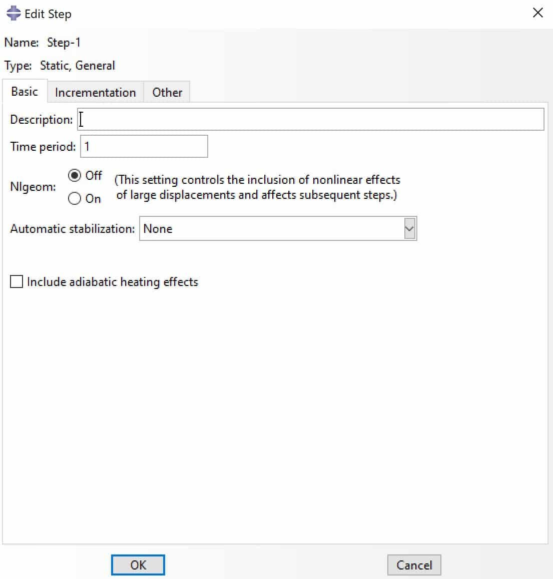 Increment and step time in Abaqus