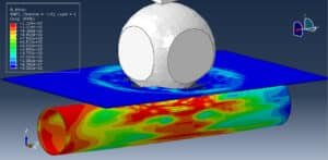 CFRP pipeline deformation analysis