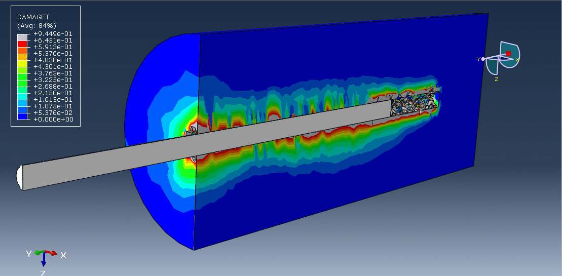 Pull-Out test analysis of a ribbed steel bar from the UHPC