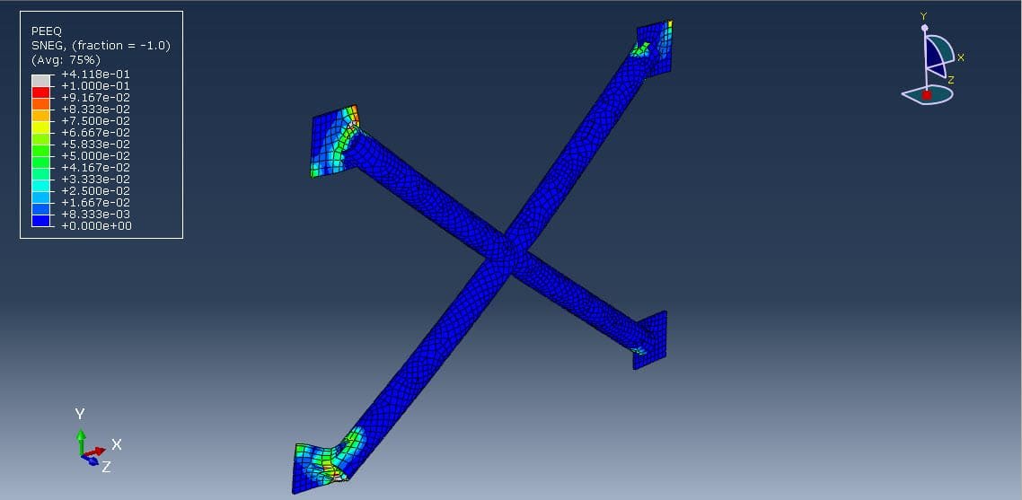 Semirigid Steel Frame with X-Shaped Brace