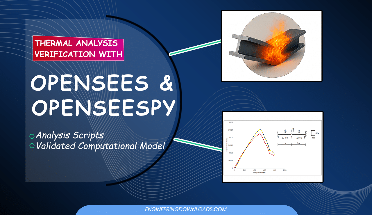 Thermal-Structural Analysis of a Steel Beam under Fire: Verification using OpenSees (TCL) and OpenSeesPy