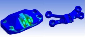 Jet engine bracket optimization in Ansys