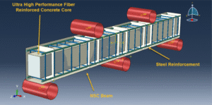 composite concrete beam bending