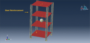 CEL explosion UHPC building Abaqus