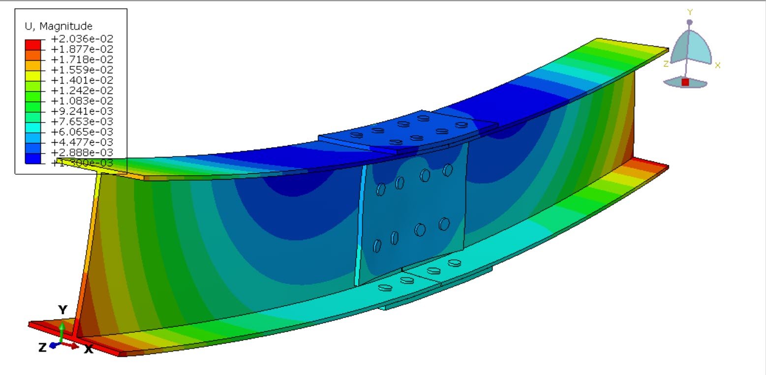 Analysis of the bolted steel splice connections under fire
