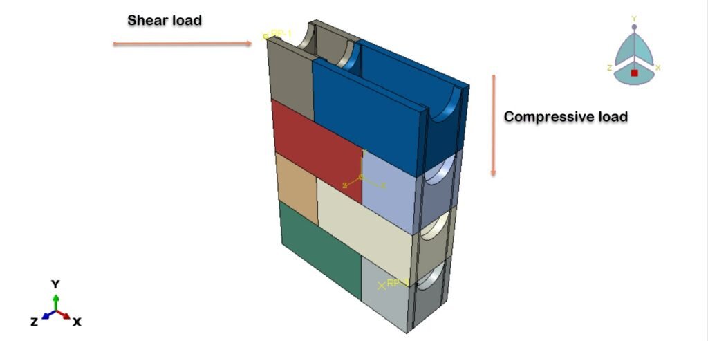 Hollow masonry block