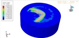 Projectile impact analysis on wooden container and soil in ABAQUS FEA