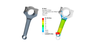 Connecting Rod FEA model in ANSYS