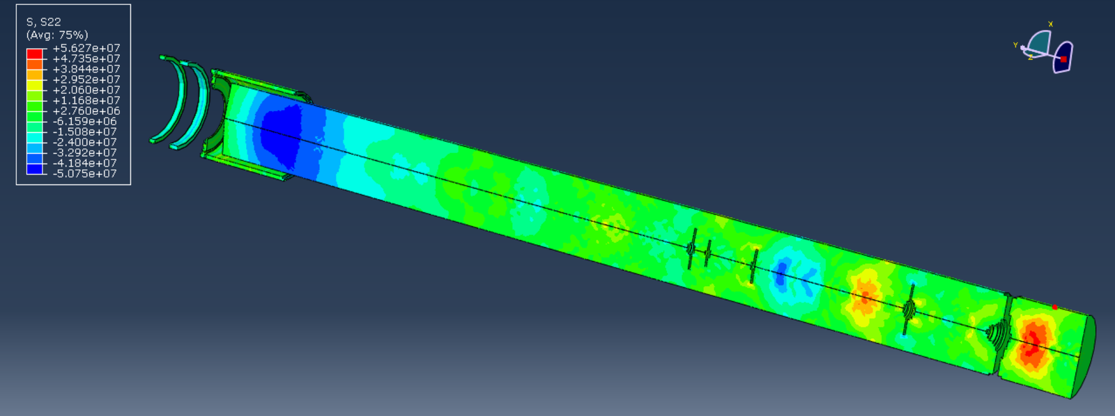 2D Spall Fracture in long rod Simulation Package for ABAQUS — Petrov-Morozov VUMAT for PMMA